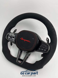 Toyota Supra CS Alcantara steering red&black
