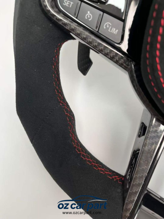 Toyota Supra CS Alcantara steering red&black